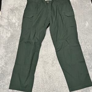 First Tactical Pants Mens 52 (52x33) Green Cargo Straight Fit Ripstop